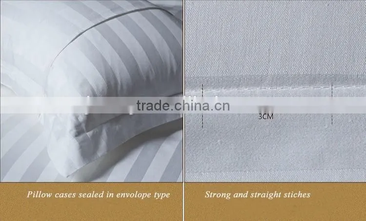 hot selling luxury 100 cotton stripe bedding set