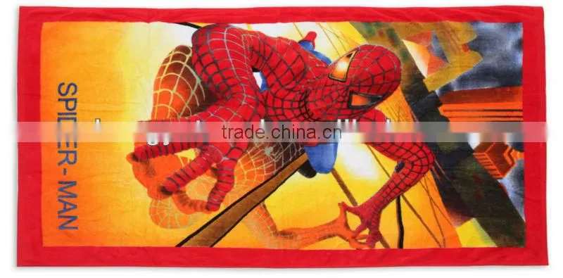 OEM 100%cotton velour reactive printed promo towel