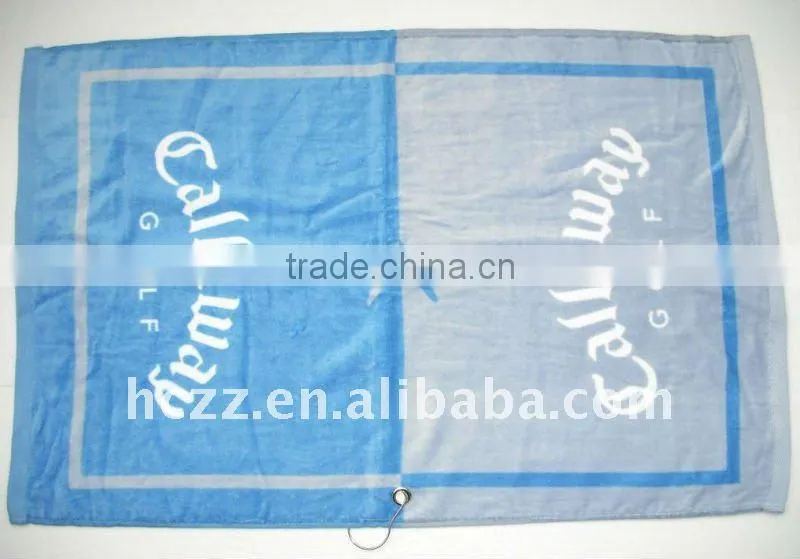 100% cotton printing golf face towel