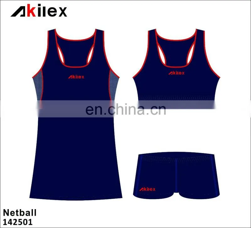 new style sublimation netball jersey with design