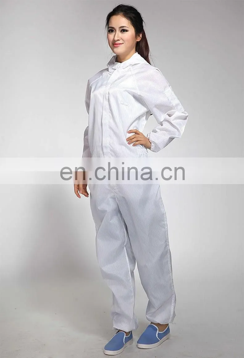 High quality cheap price Antistatic coverall cleanroom coverall ESD coverall