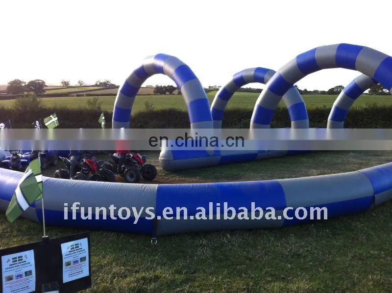 Funny inflatable racetrack, inflatable circuit, inflatable raceway