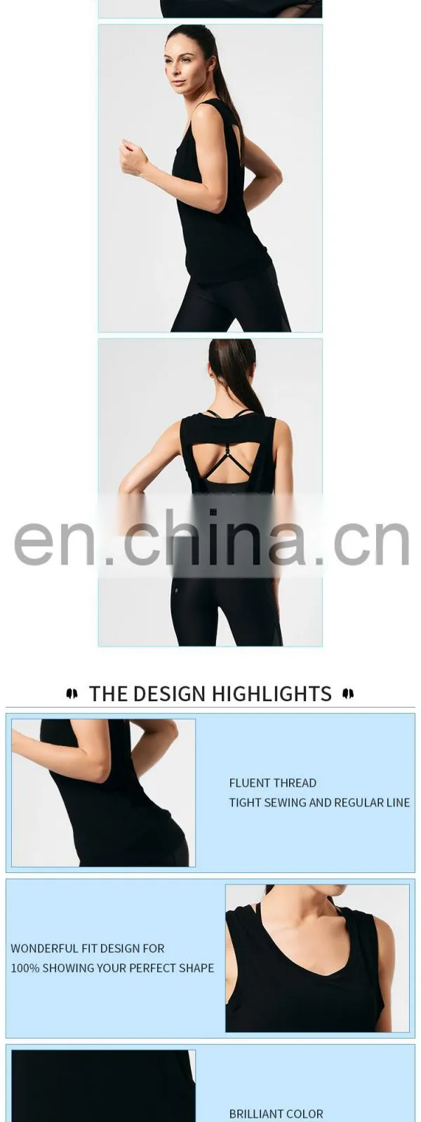 private label sleeveless blank workout vest sports stringer wholesale yoga set tank top women sports wear