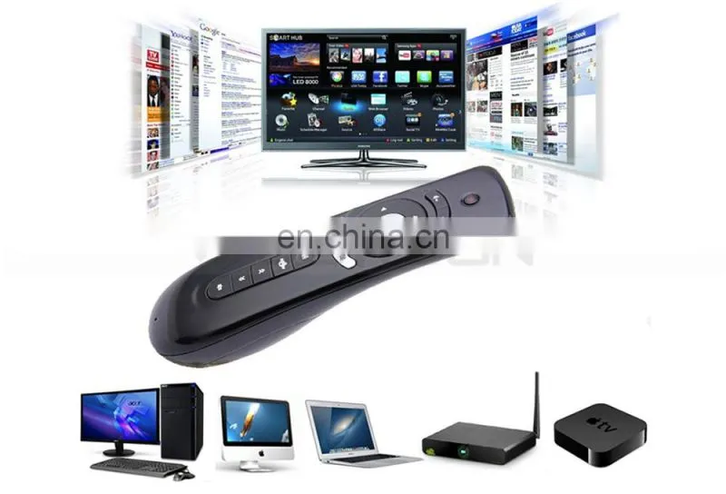 2.4G wireless keyboard android air mouse non-directional anti-shake 3d air fly mouse for smart tv for motion sense games