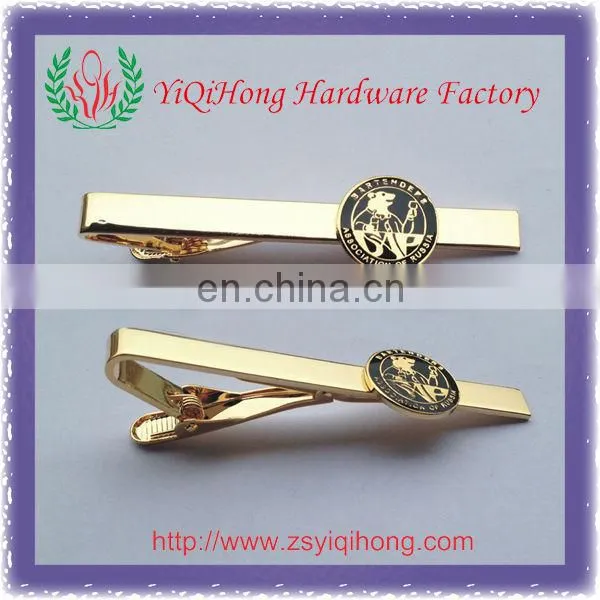 enamel silver metal tie clip