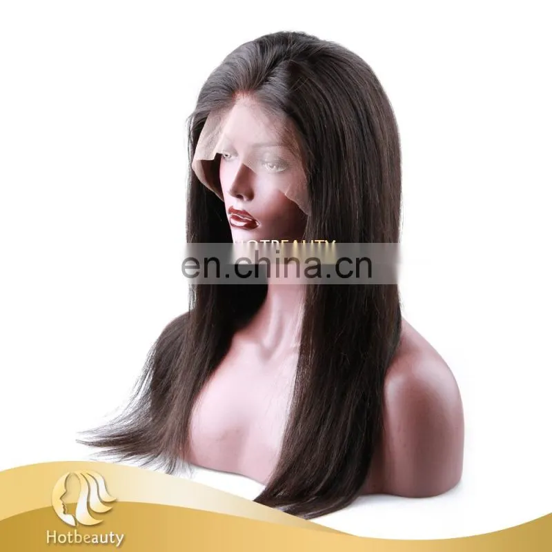 2017 New Arrival Hot Sale Brazilian Hair Ample and Silky Kinky Straight Virgin Hair Full Lace Wig