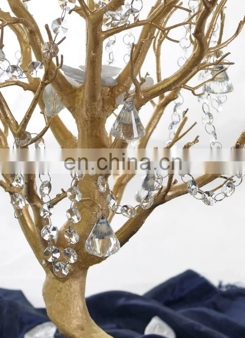 80cm 1.2m 1.8m Gold Manzanita Wedding Wishing Tree For Venue Centrepiece Decoration