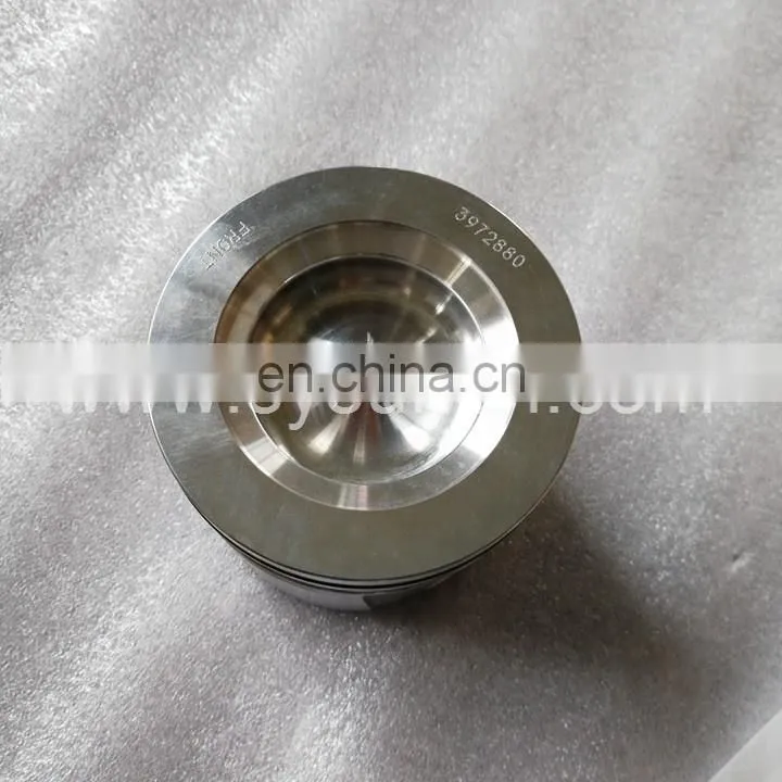 China hot sale QSB ISBe 102mm truck diesel engine piston piston kit 4025072 3972880 4897935 for marine/vehicle parts