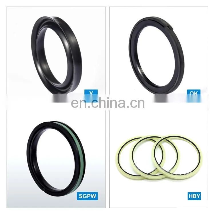 Packing U Cup Y Dust PU NBR FKM Excavator Hydraulic Cylinder Piston Seal Hallite Hydraulic Rod Seal With High Pressure