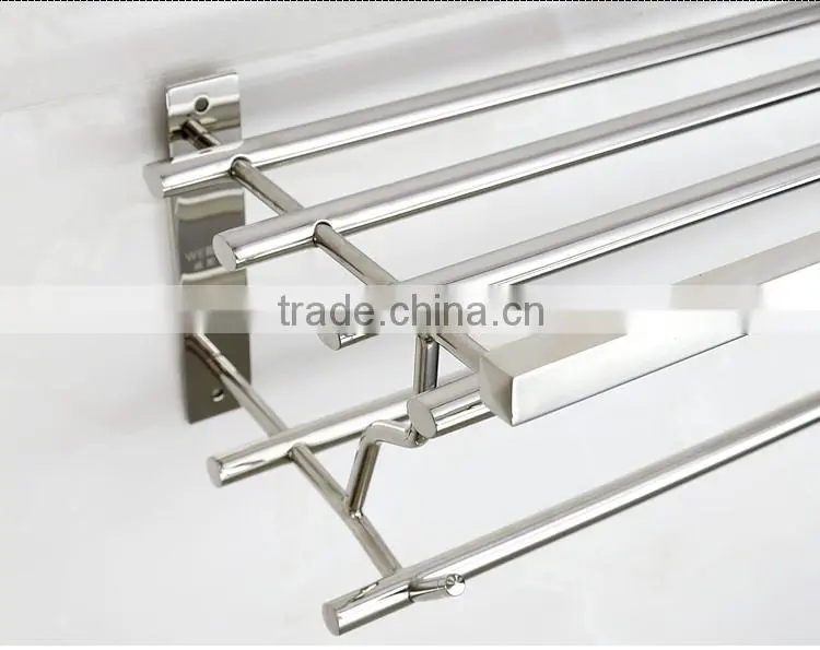 Wesda stainless steel and alloy bathroom towel shelf & clothes shelf 090