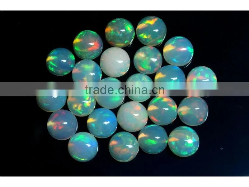 Natrual Ethiopian opal Cabochon Round 7mm wholesale price