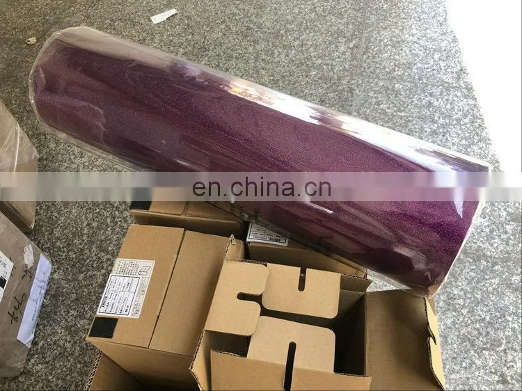 wholesale Korea best quality htv glitter film heat transfer glitter color vinyl rolls for t-shirt custom