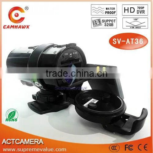 HD 10 Meters Waterproof helmet camera 60fps