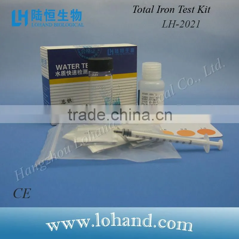 Hot sale lab 25tests water quality test Total Iron Test kit