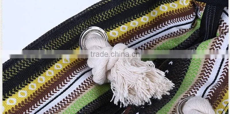 Stripe handbag full color canvas women bag white geometric patterns atmospheric canvas handbags on sale