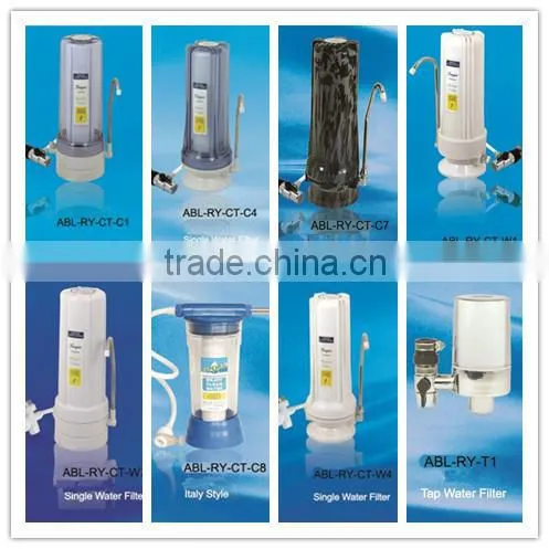 New design filter counter top water purifier with metal connector RY-CT-C4