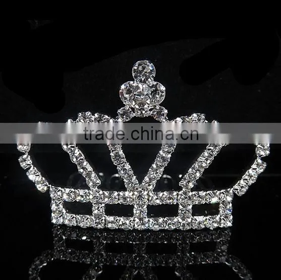 Wholesale small princess crown hairband wedding bridal tiaras and crowns