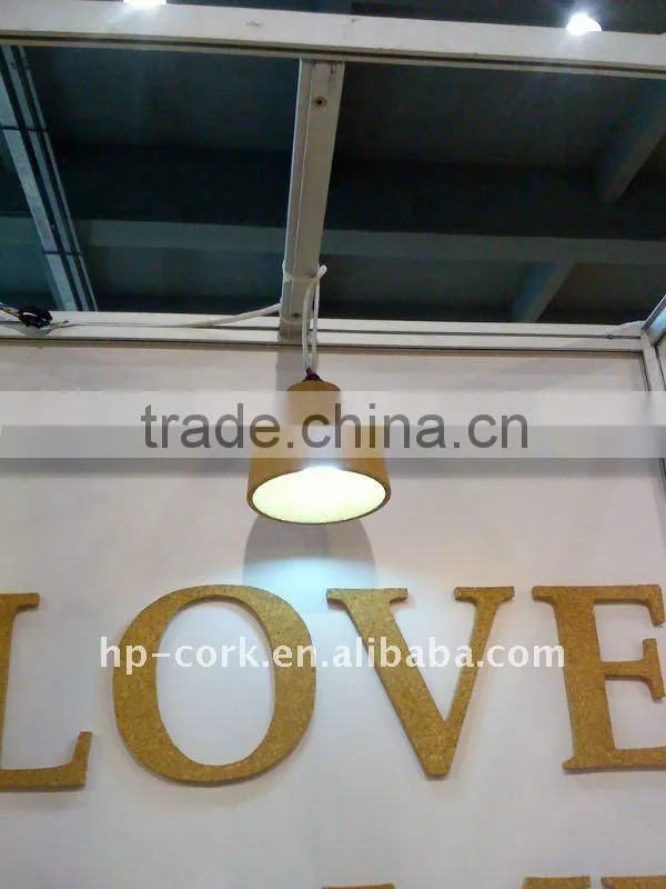 2015 beautiful natural cork lamp