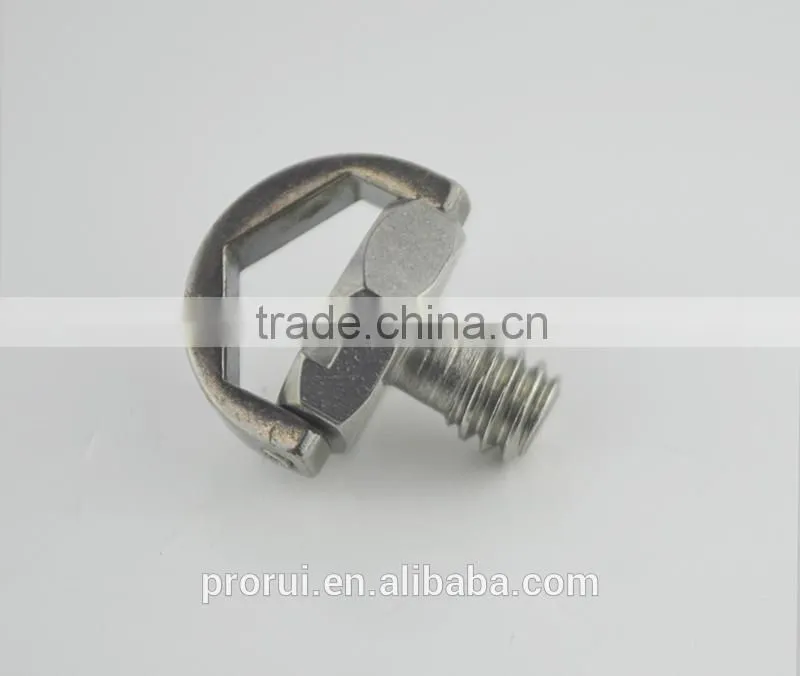 Ideas for mini company Professional Manufacturer hidden camera screw stainless steeel 1/4'' D ring slotted camera screw