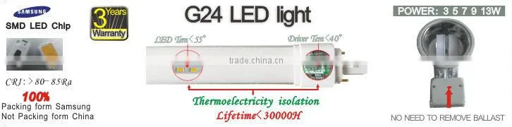 hoter gx23 led cfl replacement bulb pl 13w PLC LED tube lamp