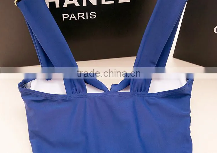 2016 high quality lady swimsuit dress nylon with lycra swimming suit