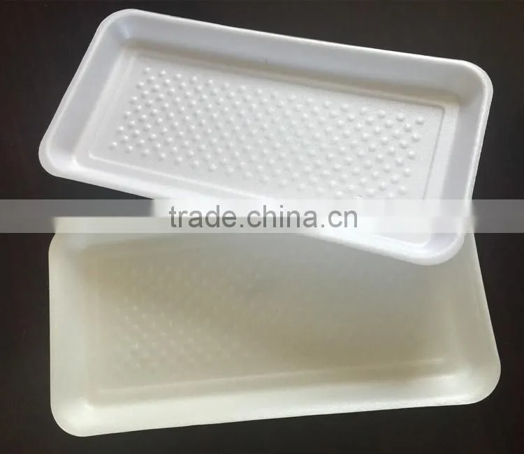 Disposable polystyrene foam trays,good quality food grade meat packaging tray