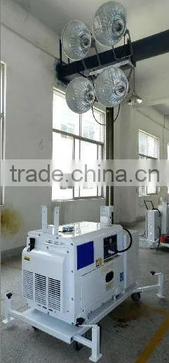 mobile light tower with generator