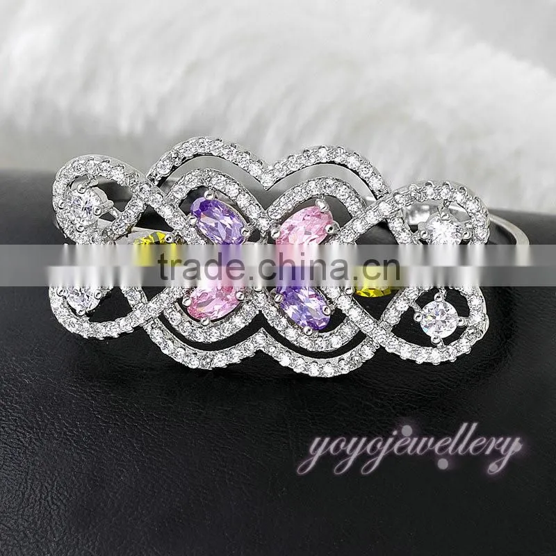 New arrival new design finger ladies gold cuff ring