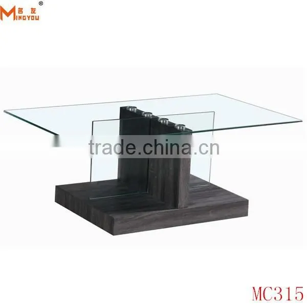 modern cheap wood base new model coffee table