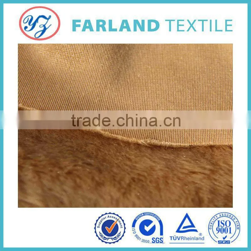 Winter fabric experts Fur Collar Coat knitting polyester fabric