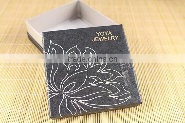 P150404 Custom logo printed cotton filled bracelet jewelry boxes