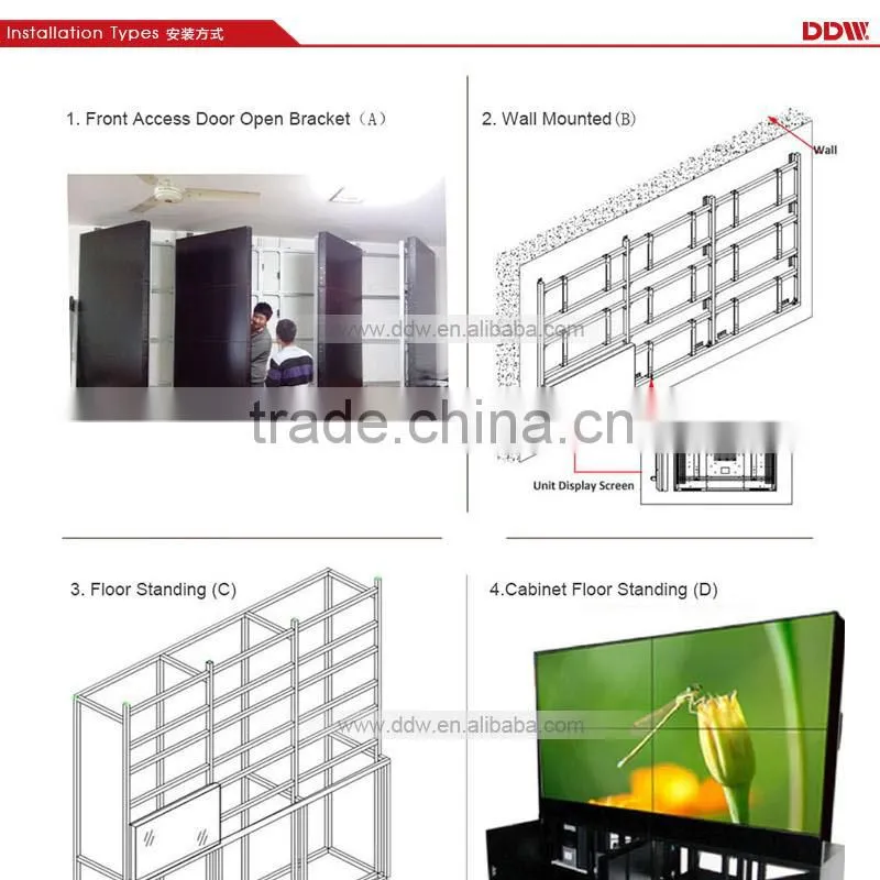 the most fashion irregular model LCD video wall
