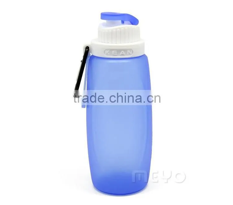 Metal buckle foldable vacuum bottle sport drinking bottle