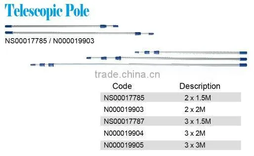 cleaning equipment aluminum telescopic pole