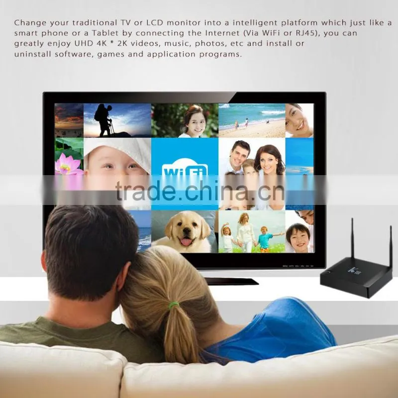 Vensmile KIII Amlogic S905 2GB/16GB Android 5.1BT4.0 Fully KODI 16.0 4k Android tv box KIII Amlogic S905