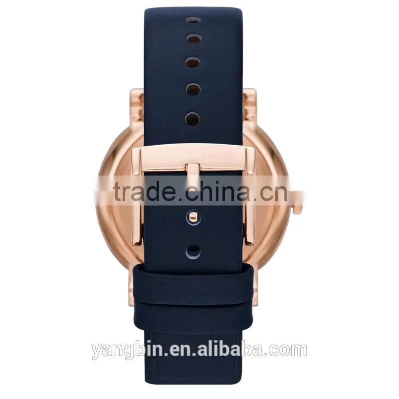 Best seller self setting sapphire crystal glass italian leather watch straps