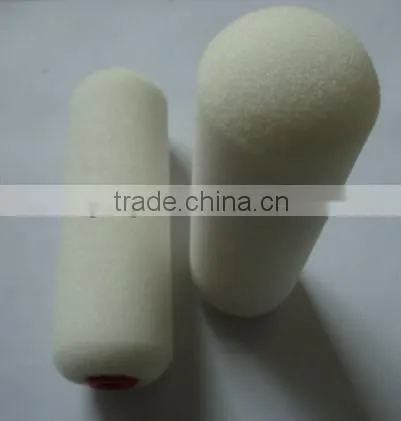 Round head Low density white foam paint roller