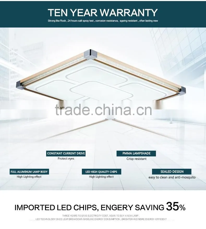 Modern led flush mount ceiling light golden color for residential