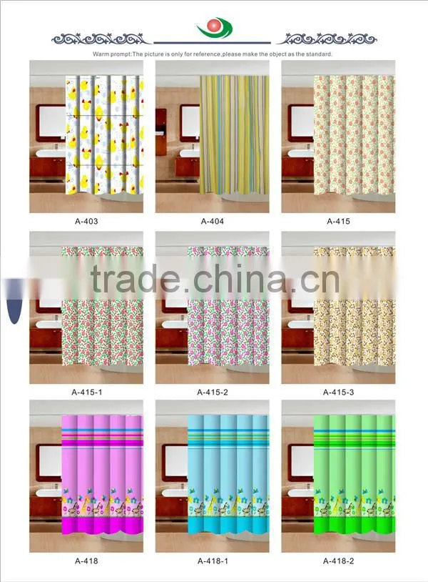 Hot Sale Pvc Colorful Printed Vinyl Curtain