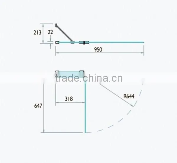 Shower bath screen/folding shower screen