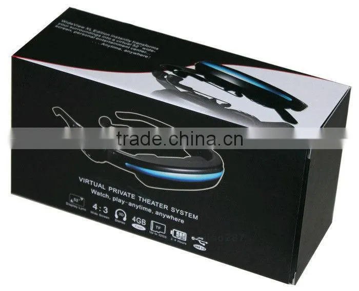 Virtual Private Theater Glasses with 52 Inch Wide Screen Display