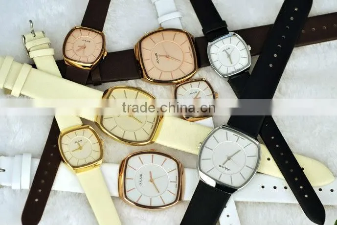 Business pu leather couple watches alloy quartze couple watches