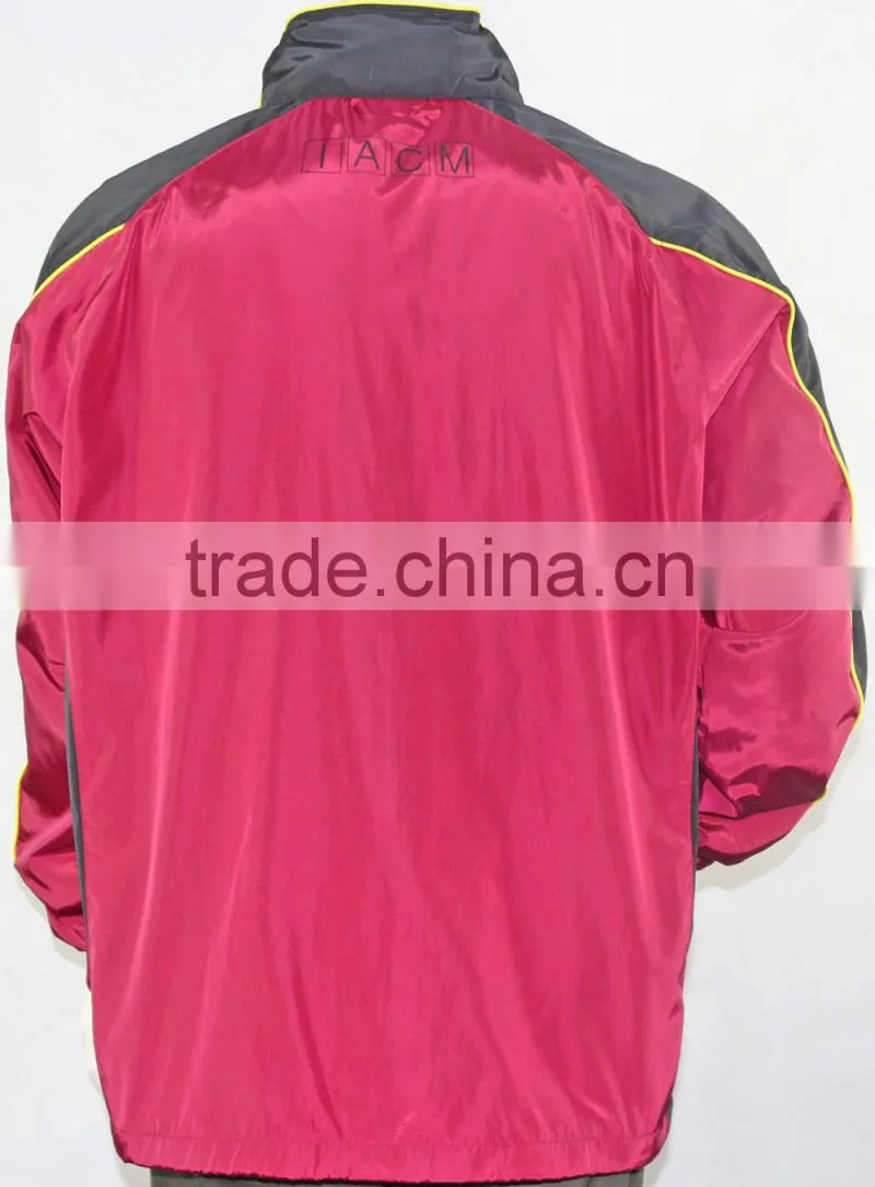 Custom printed waterproof jacket with mesh lining