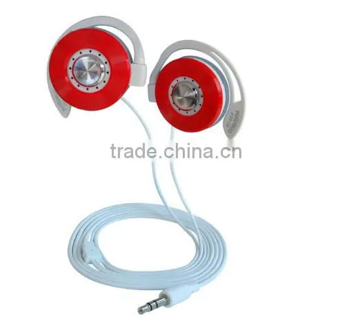 Cheap wholesale sport ear hook earphone for mp3 and mobile phone