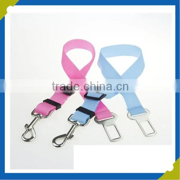 New Pure Color Adjustable Band Car Vehicle Safety Seat Belt Buckle Cat Dogs Pet