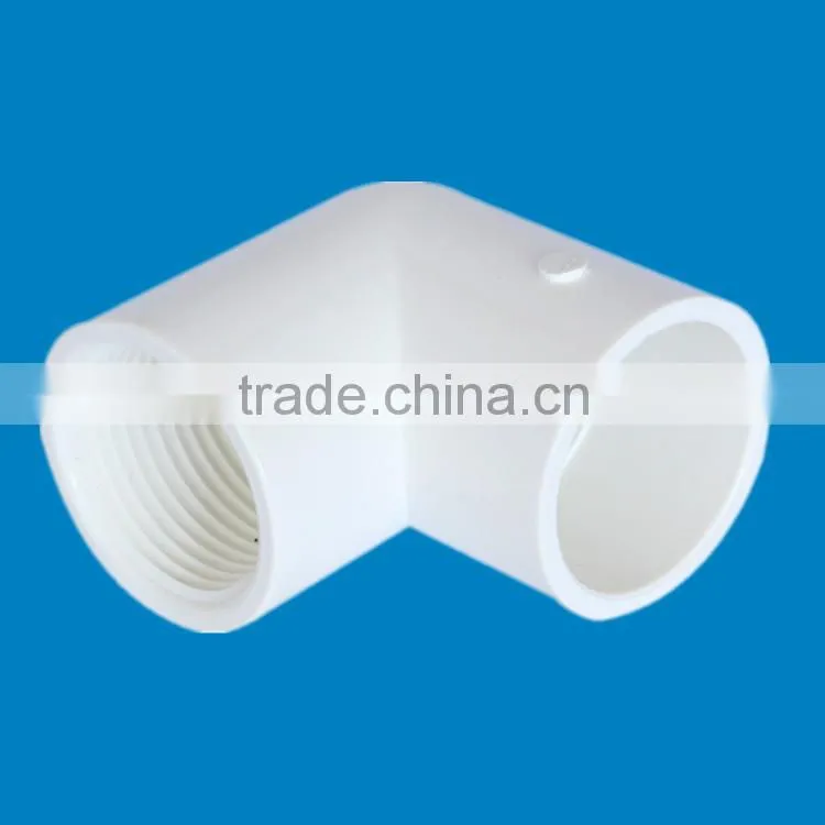 plastic pipe fitting for bathroom ASTM sch 40 pvc female elbow
