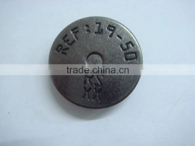 20mm engraved metal snap emergency panic snap button