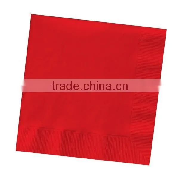 16*16" Environment-Friendly disposable black paper napkin printed napkin or color napkin