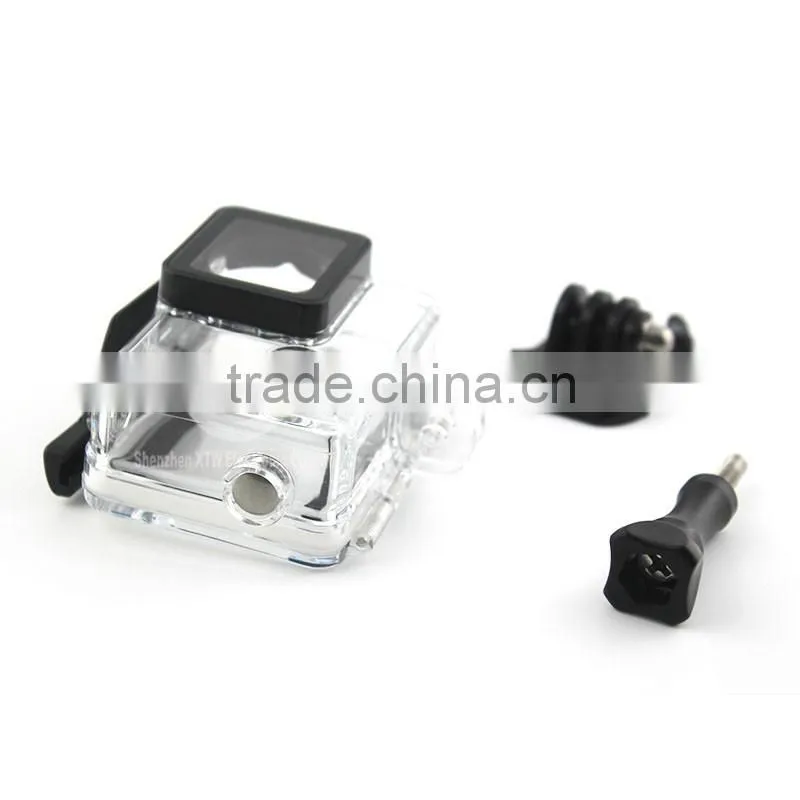 35m Waterproof Skeleton Housing (100% testing) for Gopro Hero 4,for xiaomi action camera