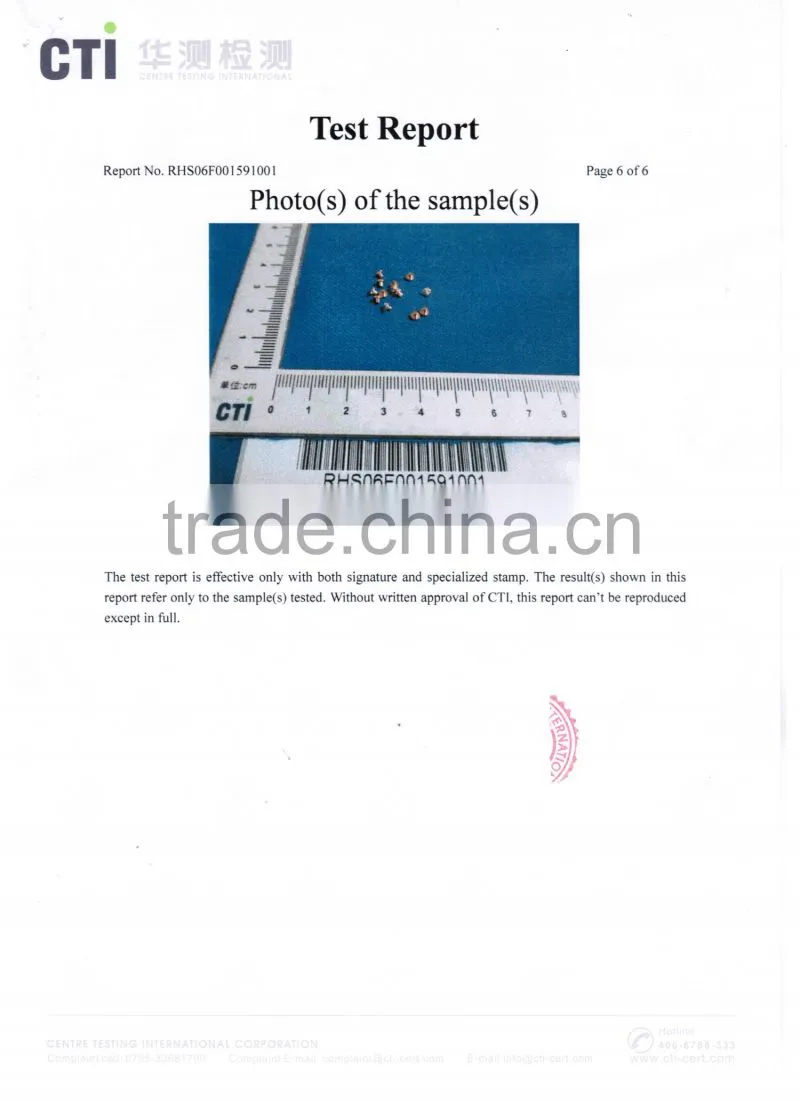 Supplier China Alibaba Silver Oxide Contact Bimetal Button Rivet
